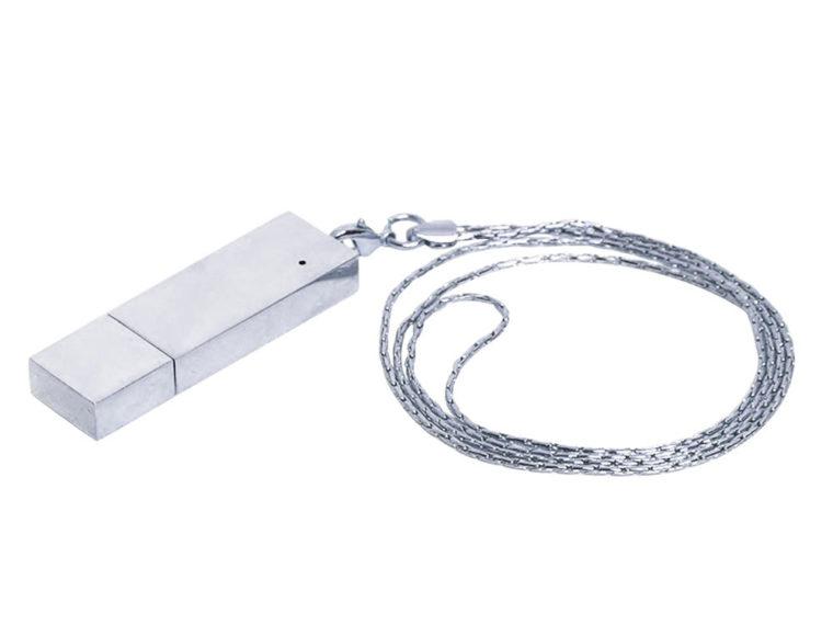 USB 2.0- флешка на 8 Гб в виде металлического слитка