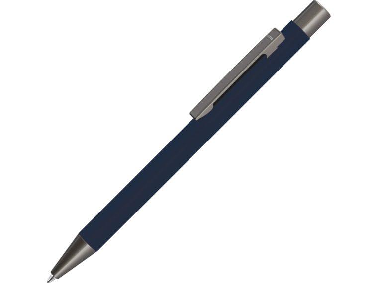 Ручка металлическая шариковая «Straight Gum» soft-touch с зеркальной гравировкой