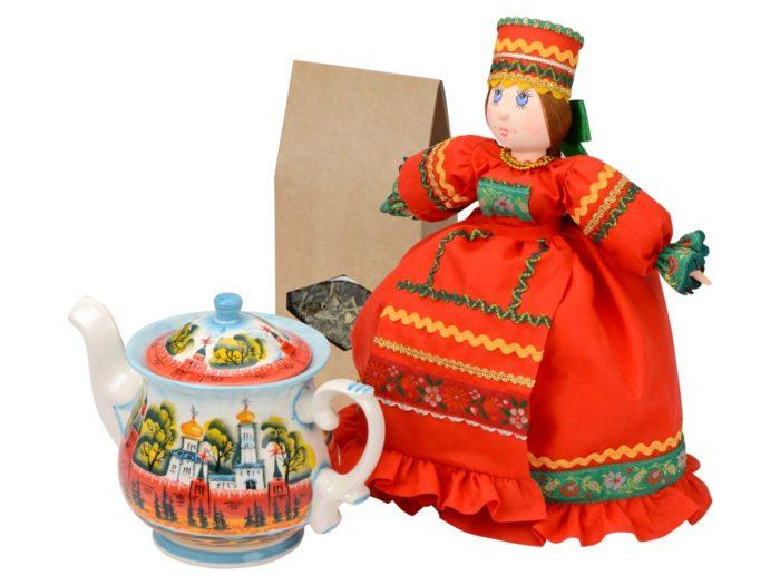 Подарочный набор «Кремлевский»: кукла на чайник