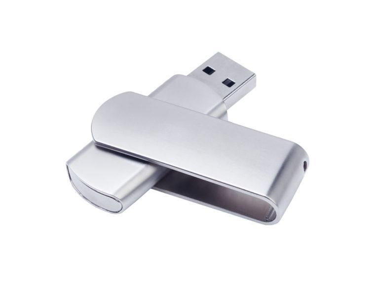 USB 2.0- флешка на 512 Мб матовая поворотная