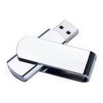 USB 2.0- флешка на 512 Мб глянцевая поворотная